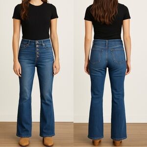 LOFT High Rise Blue Jeans - 28